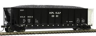 Atlas HO Scale Coalveyor Bathtub Coal Gondola Kansas City Power Light/KCLX 45349