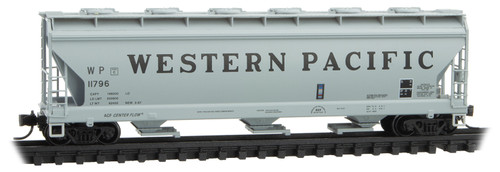 Micro-Trains MTL N-Scale 3-Bay Centerflow Covered Hopper Western Pacific #11796