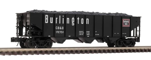 Atlas O Scale 70-Ton 3-Bay Open Hopper (2-Rail) Chicago Burlington Quincy #172731