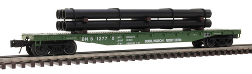 Atlas O Scale 52'6" Flatcar with Load (2-Rail) Burlington Northern/BN #612770