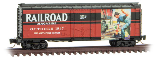 Micro-Trains MTL Z-Scale 40ft Box Car Railroad Magazine Series #8 October 1937