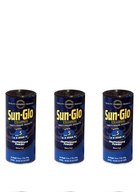 3 Pack - Sun-Glo #5 Speed Shuffleboard Powder Wax