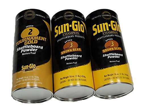 Sun-Glo #3 & #2 Speed Shuffleboard Powder Wax - 3 Pack