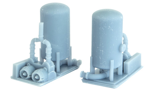 Micro-Trains MTL N-Scale Pressure Vessel Flat Car Loads (Undecorated) 2-Pack