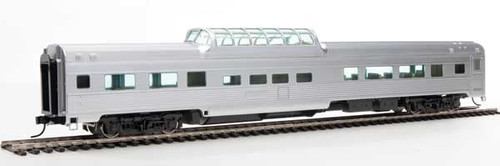 Walthers HO Scale 85' Budd Dome Coach Passenger Car Painted Silver/Unlettered