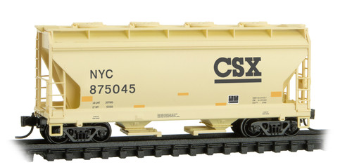 Micro-Trains MTL N-Scale 2-Bay ACF Centerflow Covered Hopper CSX/NYC #875045