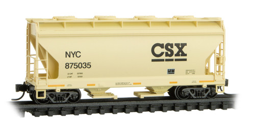 Micro-Trains MTL N-Scale 2-Bay ACF Centerflow Covered Hopper CSX/NYC #875035