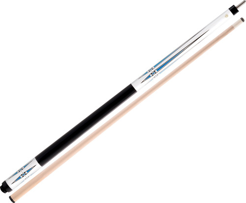 Mcdermott Import Maple Cue/No Wrap Pool/White with Blue Crown Points