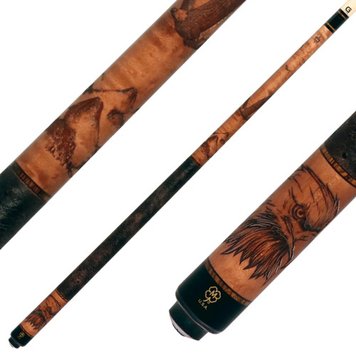 McDermott USA G438 Wildfire Birds of Prey/Ostrich Wrap G-Core Pool/Billiards Cue