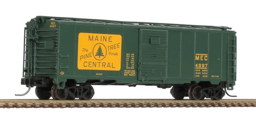 Atlas N Scale 1932 ARA 40' Steel Boxcar Maine Central/MEC (Green/Yellow) #4783