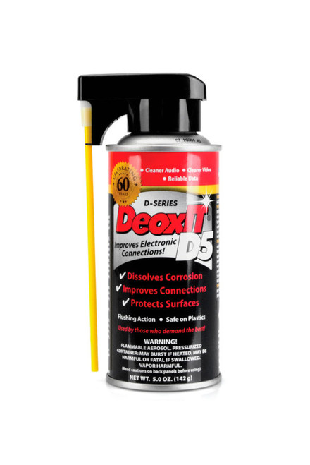 HOSA D5S-6 CAIG DeoxIT Deoxidizing Contact Electronic Cleaner Spray - 5 oz