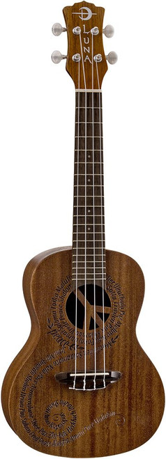 Luna Uke Maluhia (Peace) Concert Mahogany Acoustic Ukulele