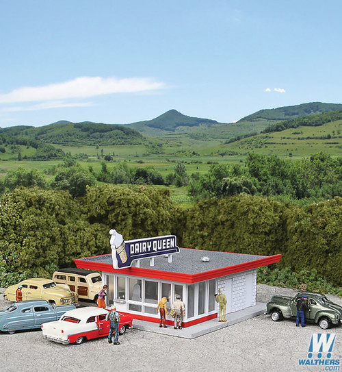Walthers Cornerstone N Scale Building/Structure Kit Vintage Dairy Queen