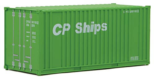 Walthers HO Scale 20' Flat Panel Shipping Intermodal Container CP Ships (Green)