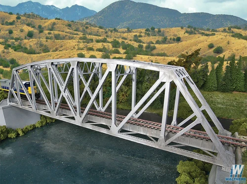 Walthers Cornerstone HO Scale Kit Arched Pratt Truss Railroad Bridge SingleTrack