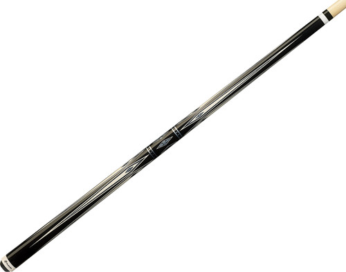 Players G-3372 Black/White/Silver Pool/Billiards Cue Stick Irish Linen -