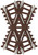 Atlas HO Scale Code 83 25 Degree Crossing Model Train Track