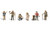 Woodland Scenics HO Scale Scenic Accents Figures/People Set Take a Hike (6)