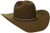 Stetson 4X Powder River Mink Buffalo Felt Cowboy Western Hat - Size 7 1/4