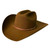 Stetson 4X Powder River Mink Buffalo Felt Cowboy Western Hat - Size 7 1/8