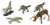 Woodland Scenics HO Scale Scenic Accents Figures/Animal Set Wildlife Standoff