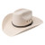 Stetson "Square" Straw Cowboy Hat/Triple Eyelets - Natural - Size 7