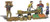 Woodland Scenics HO Scale Scenic Accents Figures/People Set Farmer's Market