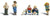 Woodland Scenics HO Scale Scenic Accents Figures/People Full-Figured Folks (5)