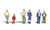 Woodland Scenics N Scale Scenic Accents Figures/People Set Bystanders (6)