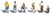 Woodland Scenics HO Scale Scenic Accents Figures/People Baseball Players II (6)