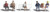 Woodland Scenics HO Scale Scenic Accents Figures/People Set Bus Stop People (6)
