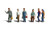 Woodland Scenics N Scale Scenic Accents Figures/People Set 2nd Shift Workers (6)
