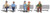 Woodland Scenics HO Scale Scenic Accents Figures/People Set Passengers (5)