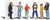 Woodland Scenics HO Scale Scenic Accents Figures/People Set Rebels (6)