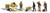 Woodland Scenics HO Scale Scenic Accents Figures/People Set Masonry Workers (4)