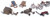 Woodland Scenics HO Scale Scenic Accents Detail Set - Backyard Basics Bikes/Toys