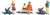 Woodland Scenics HO Scale Scenic Accents Figures/People Set Moms & Kids (6)
