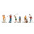 Woodland Scenics HO Scale Scenic Accents Figures/People Set Golfers (6)
