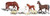 Woodland Scenics HO Scale Scenic Accents Figures/Animal Set Livestock (6)
