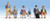 Walthers HO Scale Figure/People Set Waiting Passengers (6-Pack)
