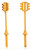 Walthers HO Scale 1960s-Style Traffic Light 2-Pack (Non-Operating) Double-Sided