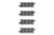 Kato N Scale UniTrack Train Track Straight Roadbed 27/16in 62mm 4-Pack