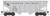 Bowser HO Scale 55-Ton Fishbelly Hopper Norfolk Southern/NS (Gray/Black) #8502