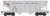 Bowser HO Scale 55-Ton Fishbelly Hopper Norfolk Southern/NS (Gray/Black) #8522