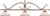 HJ Scott Tuscan Silver Bar w/Frosted  Alabaster Glass Shade Billiard Pool Light