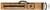McDermott Wildfire Embossed 2x4 Faux Leather Hard Pool/Billiard Cue Case - Brown