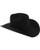 Stetson 4X Apache Black Buffalo Fur Felt Cowboy Western Hat - Size 7 1/4