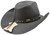 Stetson Roxbury Black Distressed Shapeable Leather Cowboy Western Hat - X-Large