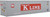 Walthers HO Scale 40' Hi-Cube Refrigerator Shipping Container K-Line (Gray, Red)