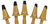 JL Innovative Designs HO Scale Detail Parts - Highway Cones 1950s Yellow 5-Pack